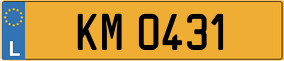 Trailer License Plate